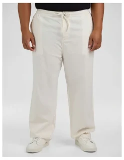 Johnny Bigg Madrid Linen Blend Pant in Vanilla