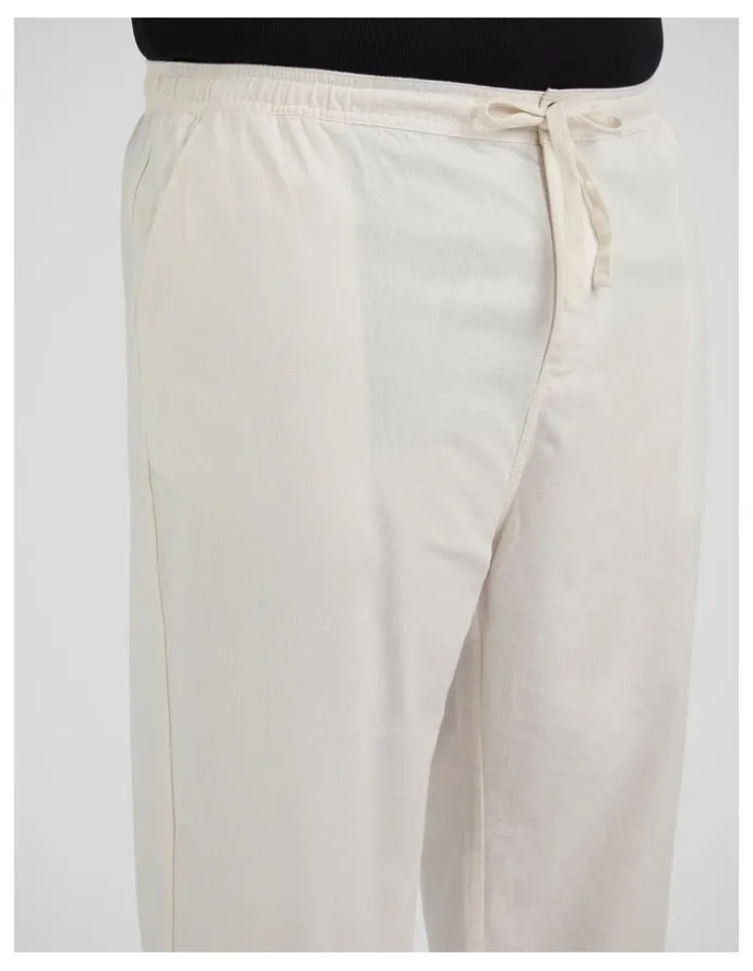 Johnny Bigg Madrid Linen Blend Pant in Vanilla