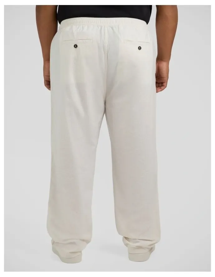 Johnny Bigg Madrid Linen Blend Pant in Vanilla