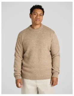 Johnny Bigg Marle Crew Neck Sweater in Brindle