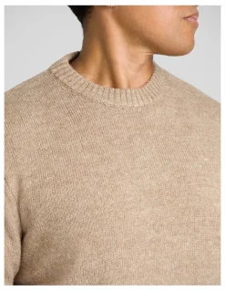 Johnny Bigg Marle Crew Neck Sweater in Brindle