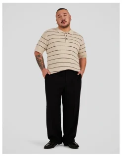 Johnny Bigg Marlon Relaxed Fit Trouser in Black