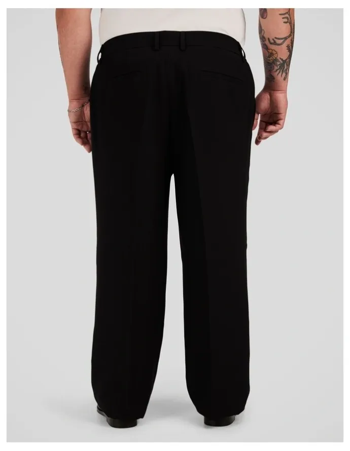 Johnny Bigg Marlon Relaxed Fit Trouser in Black