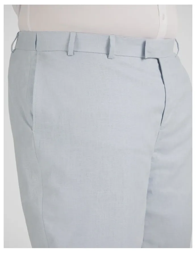 Johnny Bigg Matteo Linen Dress Pant in Sky