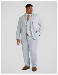 Johnny Bigg Matteo Linen Dress Pant in Sky