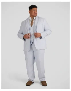 Johnny Bigg Matteo Linen Suit Jacket in Sky