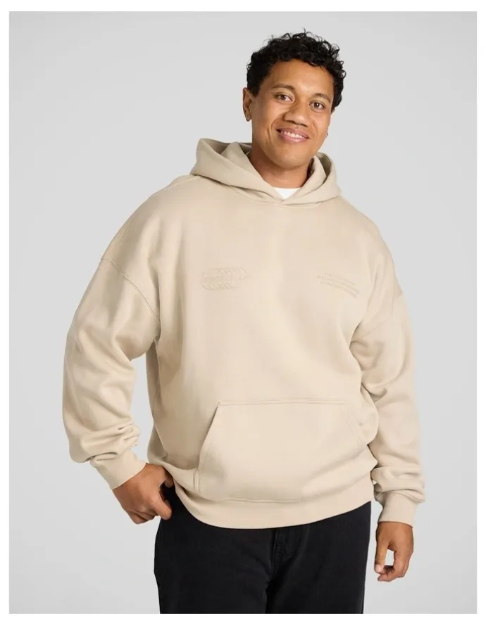 Johnny Bigg Monde Relaxed Fit Hoodie in Beige