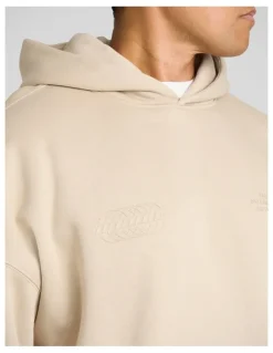 Johnny Bigg Monde Relaxed Fit Hoodie in Beige
