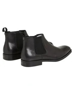 Johnny Bigg Morgan Leather Chelsea Boot in Black