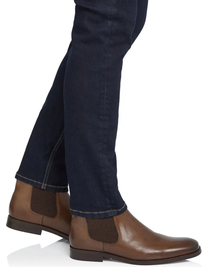 Johnny Bigg Morgan Leather Chelsea Boot in Chocolate
