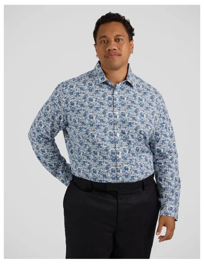 Johnny Bigg Nelson Floral Shirt in Blue