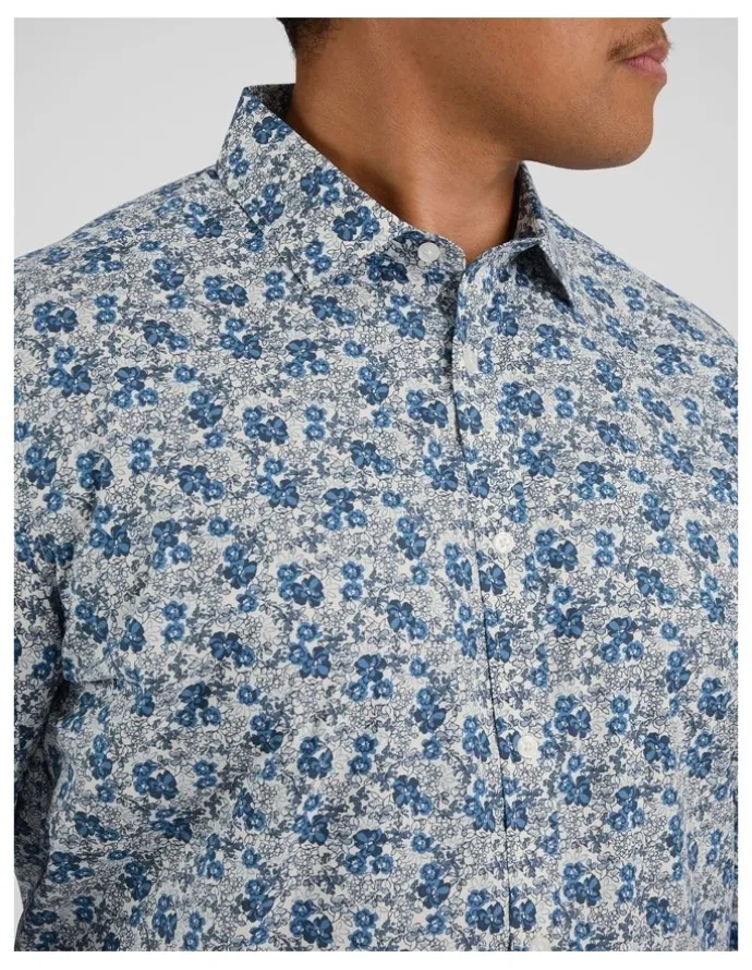 Johnny Bigg Nelson Floral Shirt in Blue