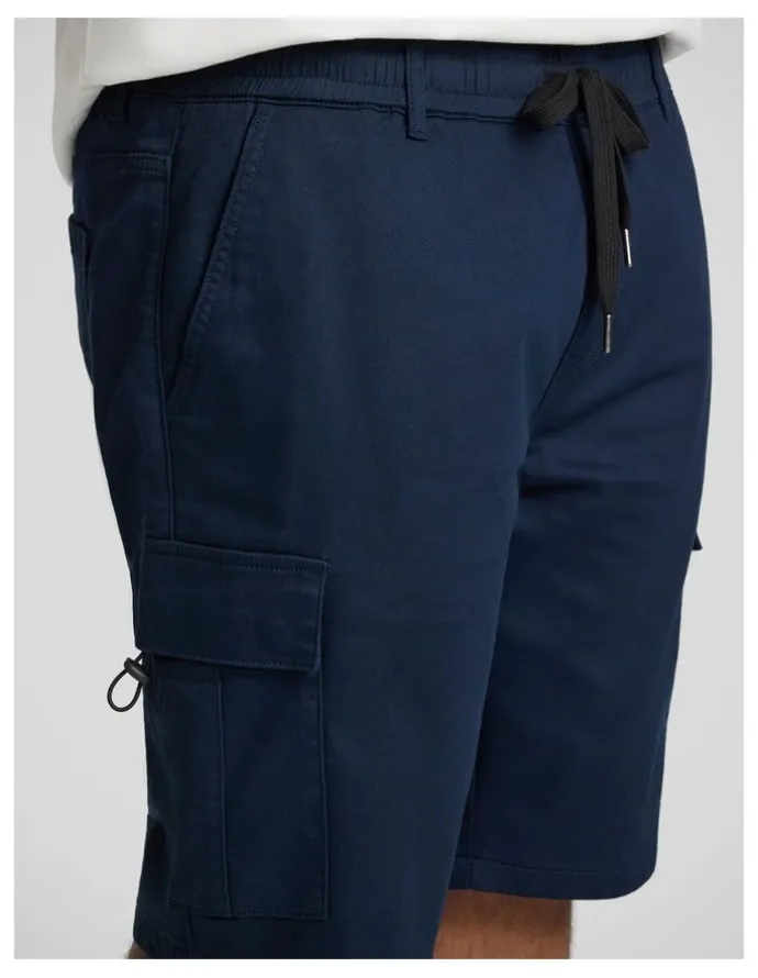 Johnny Bigg Nelson Knit Cargo Short in Navy