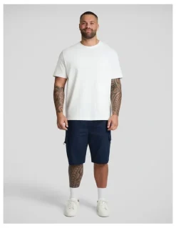 Johnny Bigg Nelson Knit Cargo Short in Navy