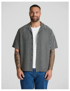 Johnny Bigg Nevis Relaxed Fit Shirt in Black