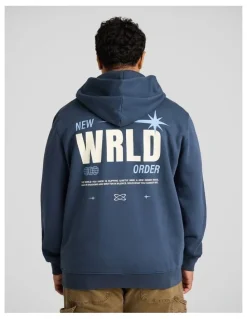 Johnny Bigg New World Regular Fit Hoodie in Petrol