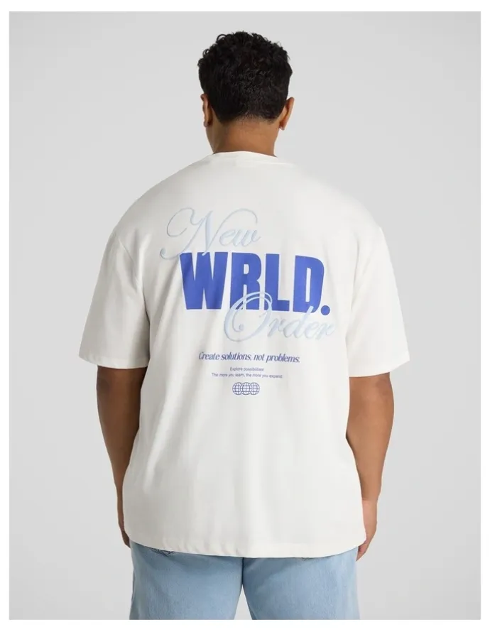 Johnny Bigg New World Relaxed Fit Tee in White