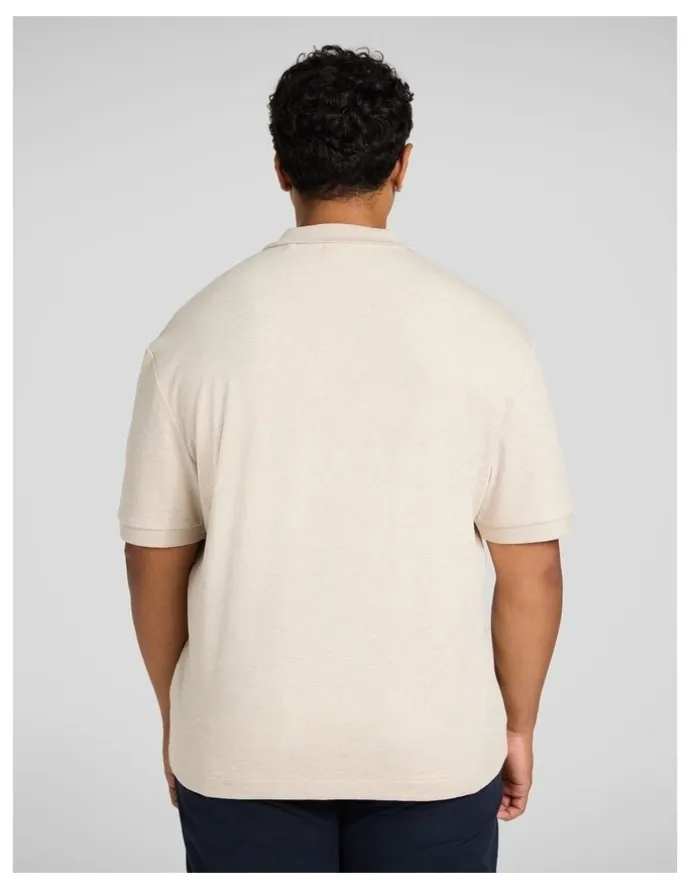 Johnny Bigg Noah Interlock Polo in Oat Marle