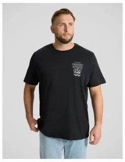 Johnny Bigg Perfect Strike Longline Tee in Black