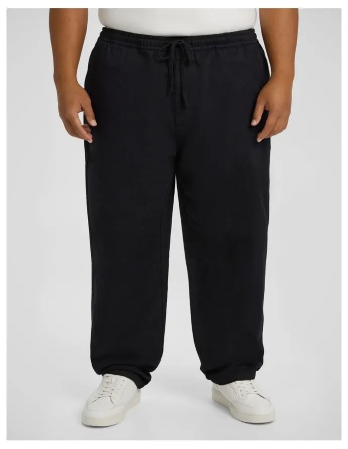 Johnny Bigg Ravello Linen Blend Pant in Black