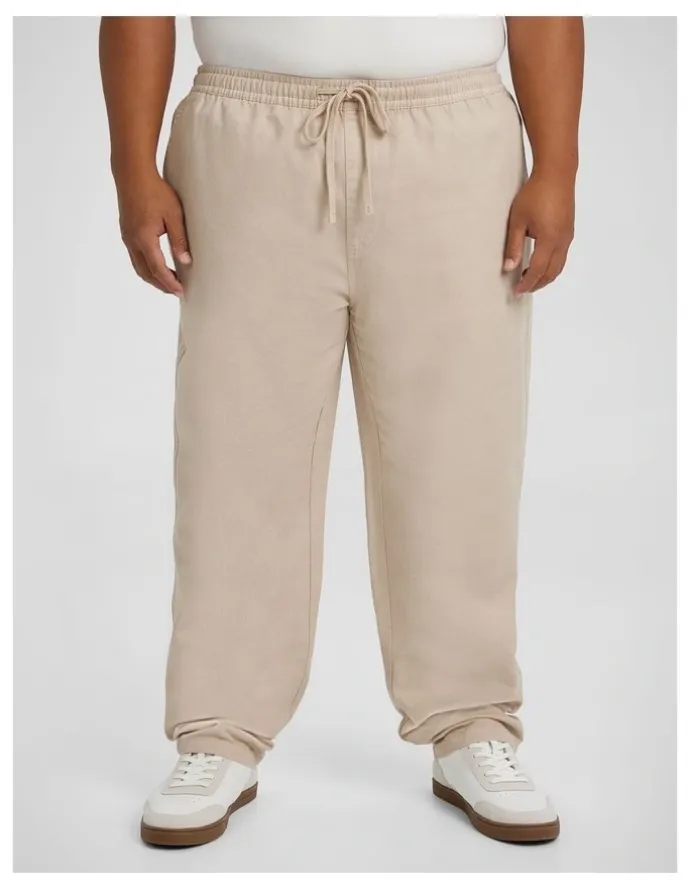 Johnny Bigg Ravello Linen Blend Pant in Stone