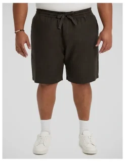 Johnny Bigg Resort Linen Short in Army