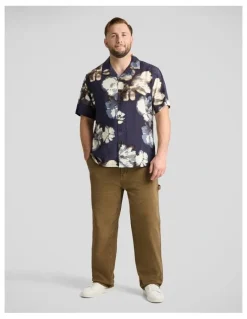 Johnny Bigg Rocco Relaxed Shirt in Navy