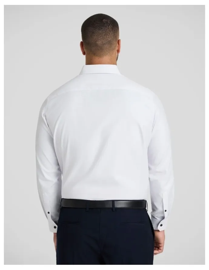Johnny Bigg Roman Dobby Smart Shirt in White