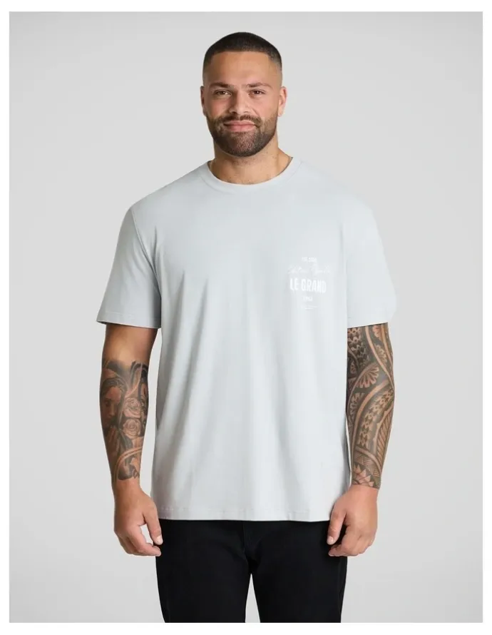 Johnny Bigg Royale Stretch Classic Tee in Cool Grey