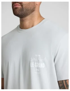 Johnny Bigg Royale Stretch Classic Tee in Cool Grey