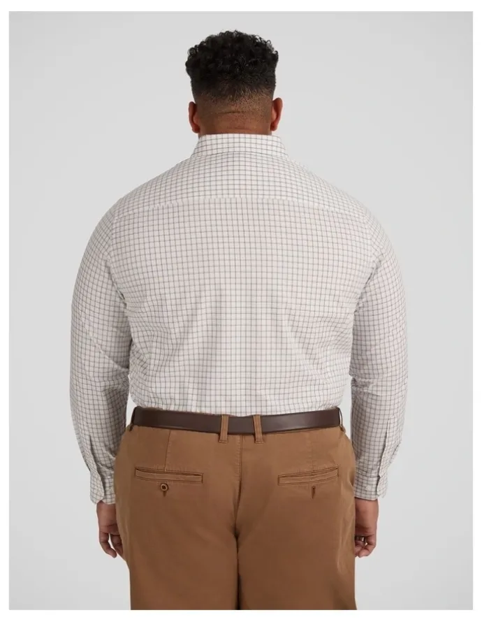 Johnny Bigg Seth Check Shirt in White