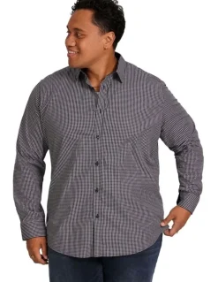 Johnny Bigg Simon Easy Care Check Shirt in Navy