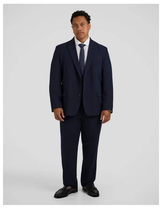 Johnny Bigg Tanner Stretch Suit Jacket in Navy