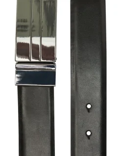 Johnny Bigg The Warwick Reversible Plate Belt Black