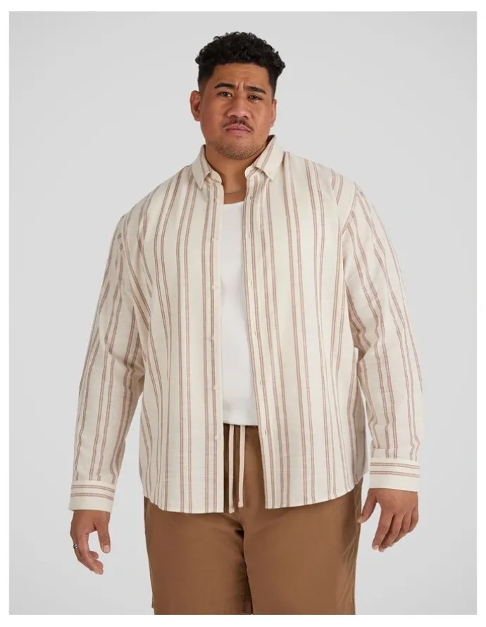 Johnny Bigg Venice Stripe Shirt in White
