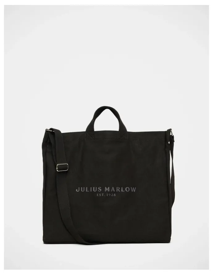 Julius Marlow Canvas Tote Bag in Black