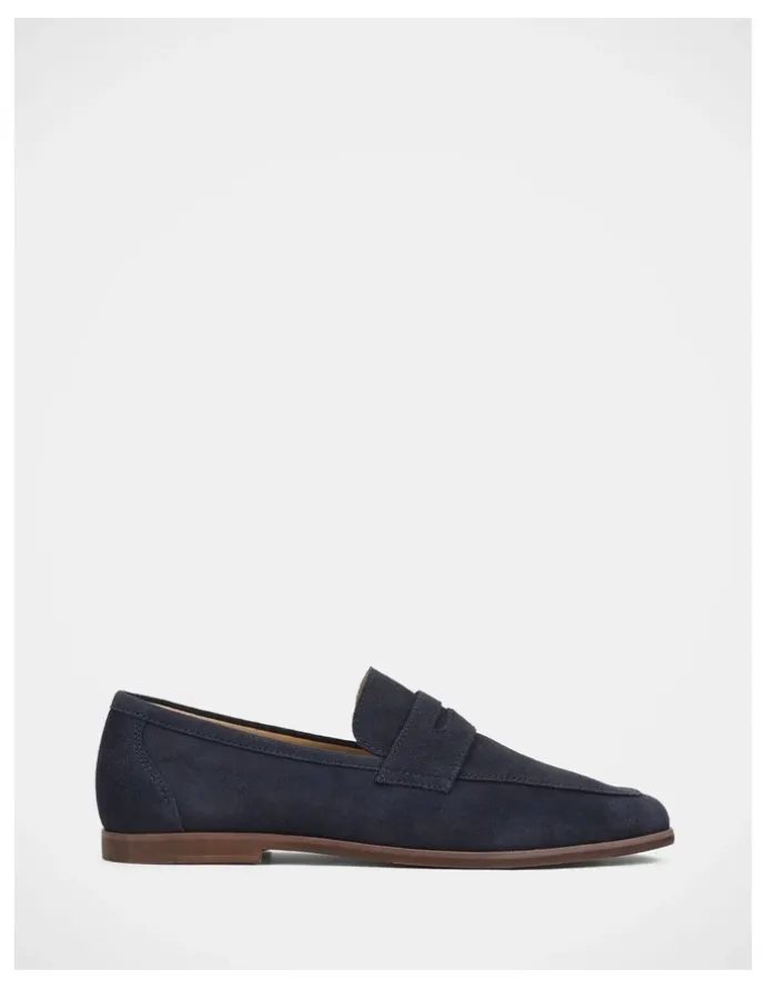 Julius Marlow Coupe Shoes in Ocean Suede