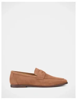 Julius Marlow Coupe Shoes in Almond Suede