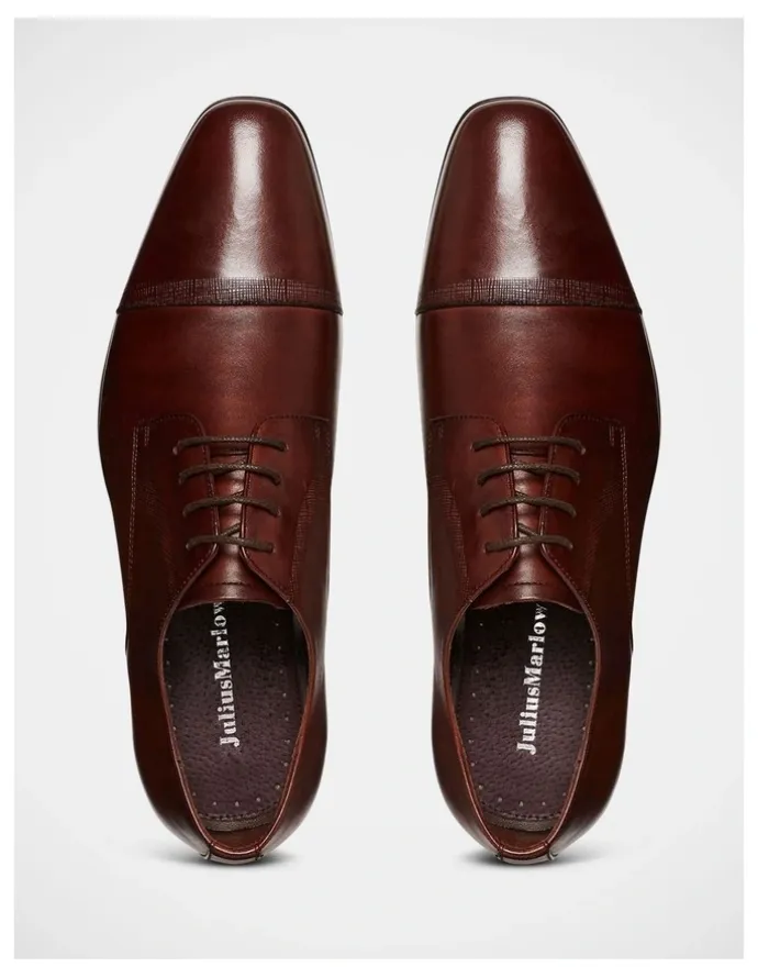 Julius Marlow Jaded Lace Up Dress Shoes in Mocha