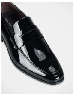Julius Marlow Jax Patent Slip-on Shoes in Black