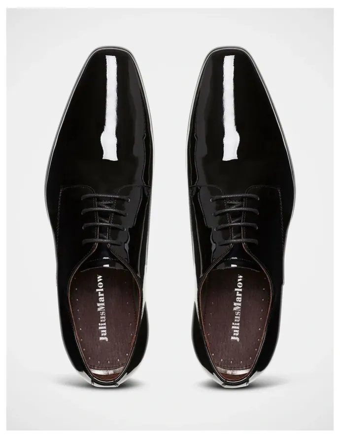 Julius Marlow Lace Up Dress Shoe in Jet Black