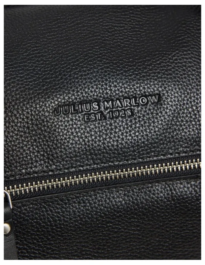 Julius Marlow Leather Overnight Bag In Black