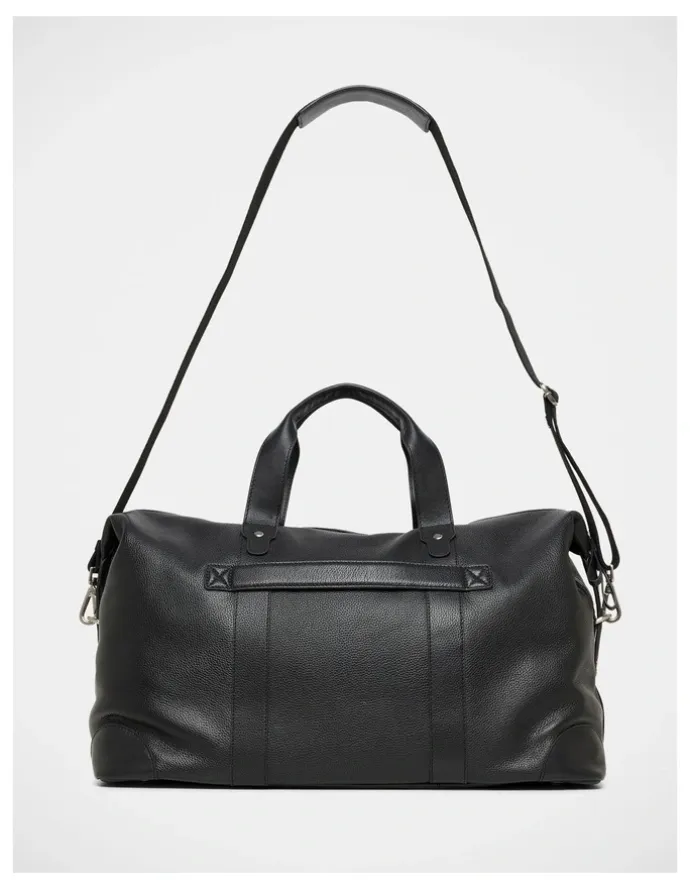 Julius Marlow Leather Overnight Bag In Black