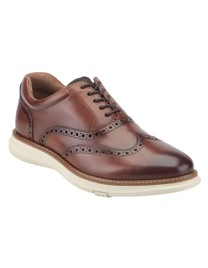 Kenneth Cole Lendal Wingtip Oxford Shoes in Brown