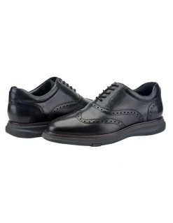 Kenneth Cole Lendal Wingtip Oxford Shoes in Black