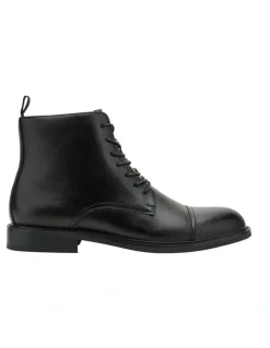 Kenneth Cole Lowen Combat Boot in Black