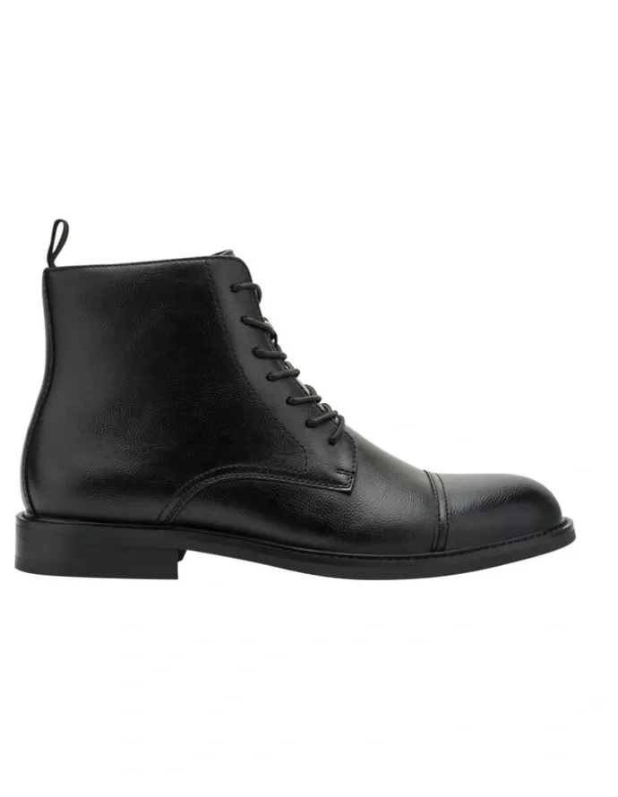 Kenneth Cole Lowen Combat Boot in Black
