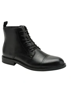 Kenneth Cole Lowen Combat Boot in Black