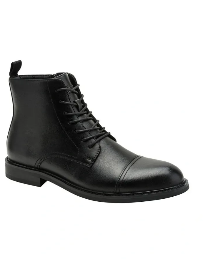 Kenneth Cole Lowen Combat Boot in Black