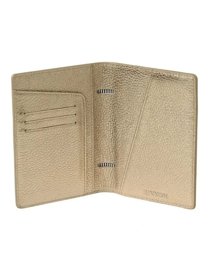Kinnon Earle Passport Holder in Gold